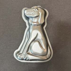 Vintage Cak'Art A Metalúrgica Sitting Dog Character Cake Pan Mold Portugal